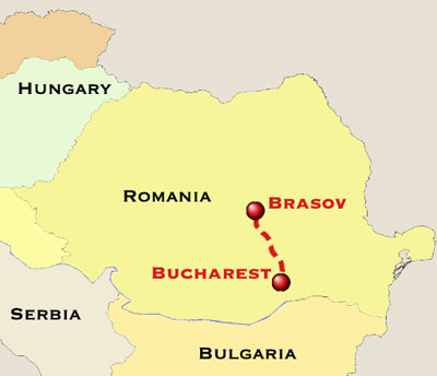 Dracula Tour Map