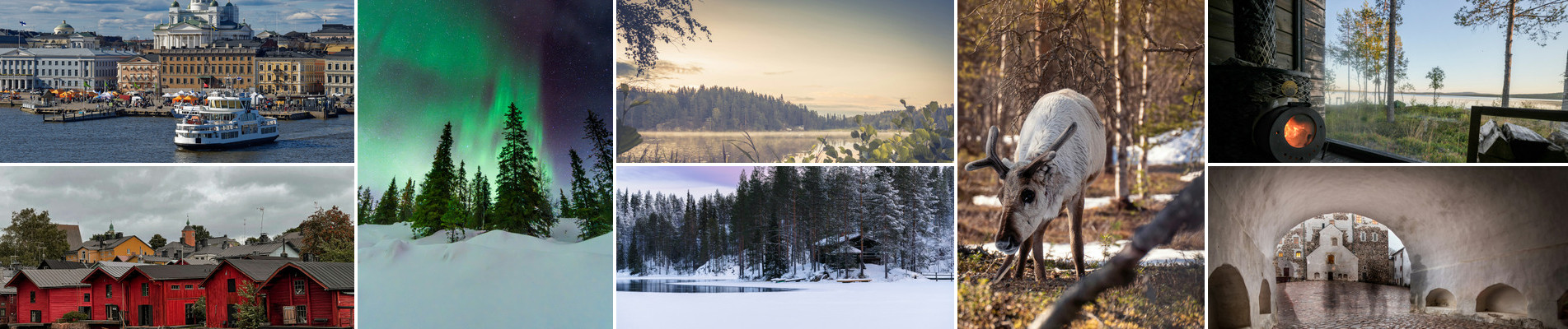 Helsinki, Finnish lakes, Lapland and historic landmarks