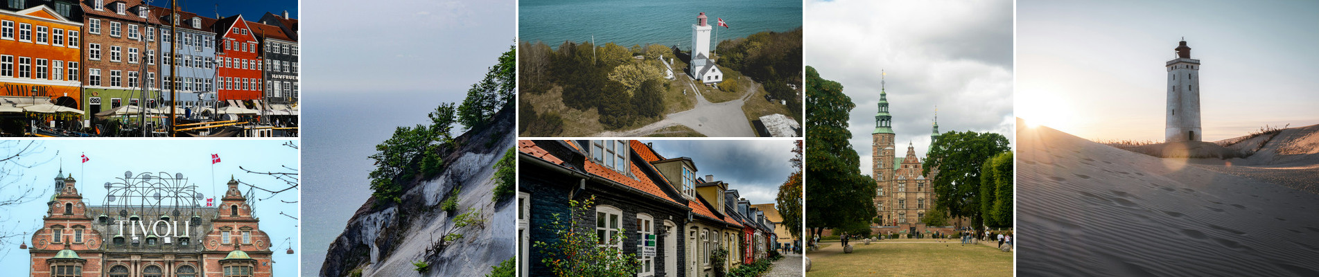Copenhagen, Danish coastline, castles and landmarks